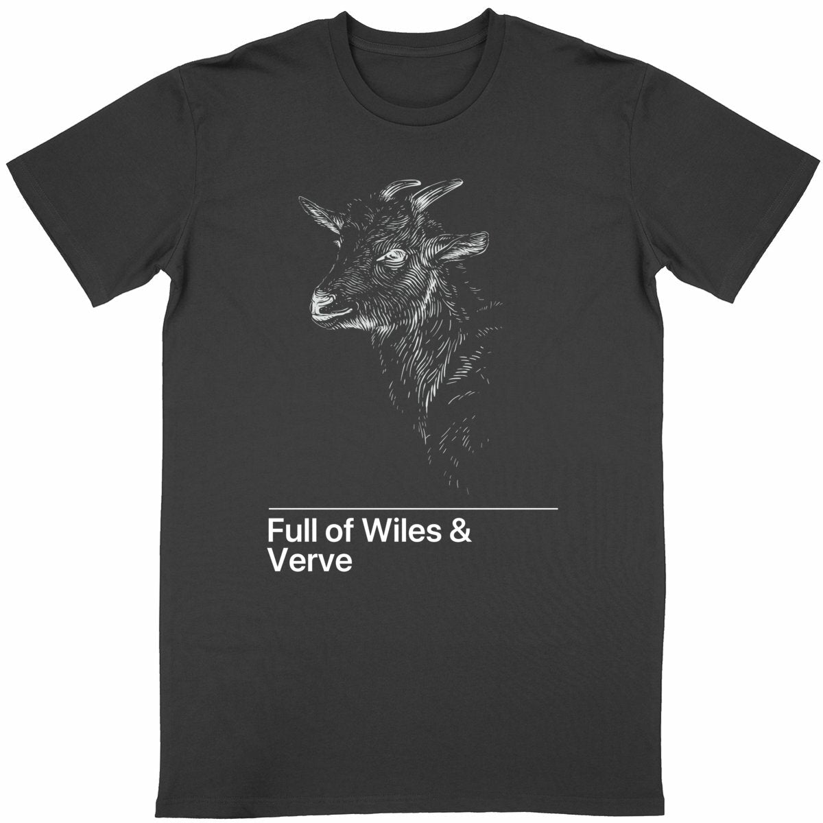 Wiles & Verve Goat T-Shirt (Black)